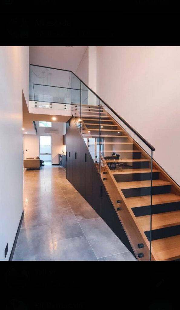 barandas paneles vidrio escaleras